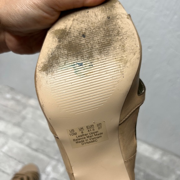 Carlos by Carlos Santana Dynamic cutout Natural Tan block heel Sandals sz 10 - Picture 5 of 7